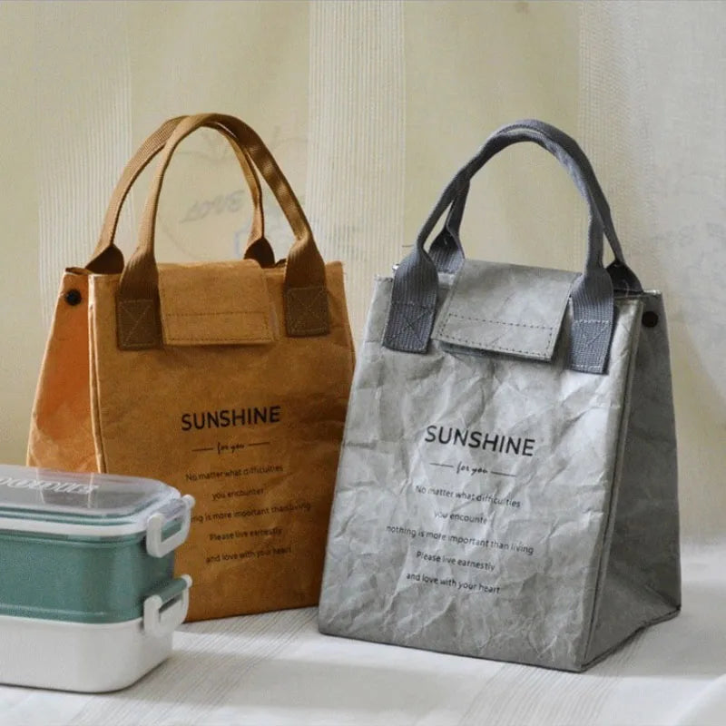 Sac à Lunch Isotherme Imperméable en Aluminium - Sac Lunch Box Pratique pour Bureau et Étudiants 1