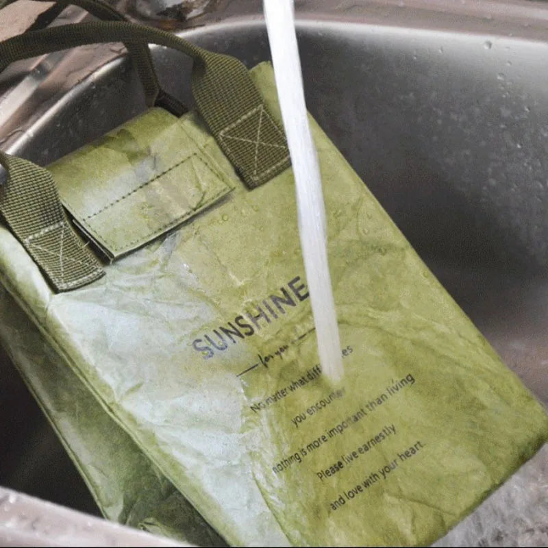 Sac à Lunch Isotherme Imperméable en Aluminium - Sac Lunch Box Pratique pour Bureau et Étudiants 5