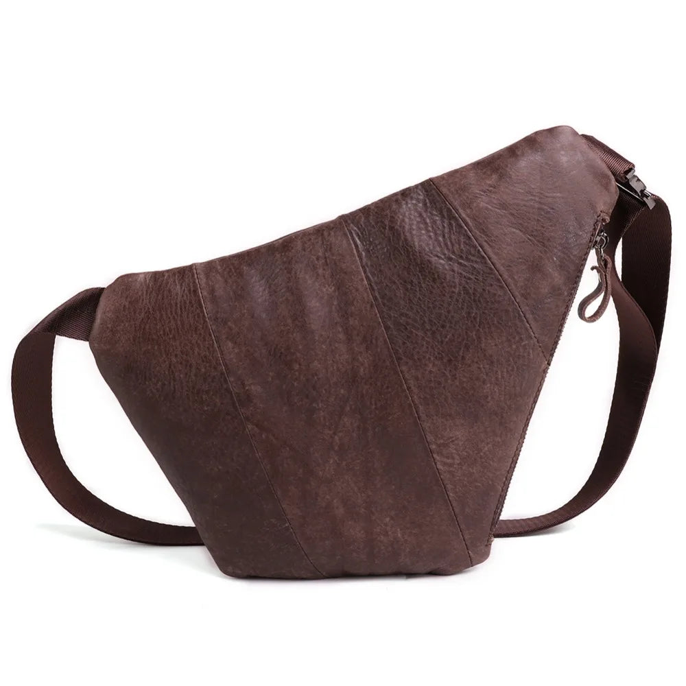 Sac à bandoulière en cuir véritable pour homme - Sac messager élégant et pratique 3