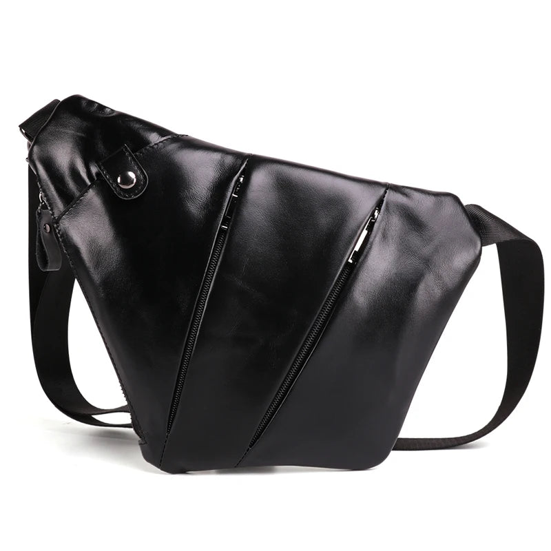 Sac à bandoulière en cuir véritable pour homme - Sac messager élégant et pratique 6
