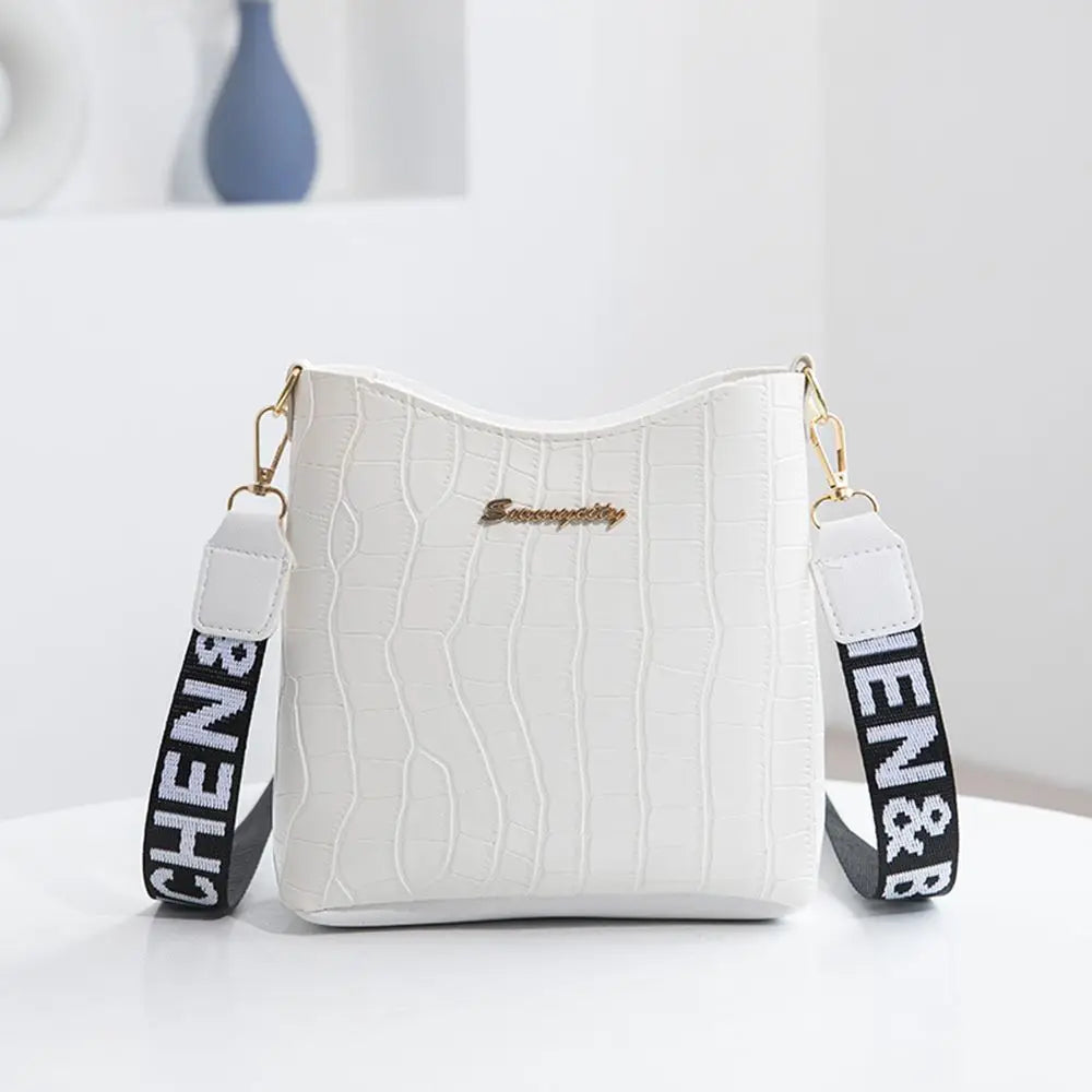 Sac à main femme en cuir PU crocodile, sac bandoulière ajustable avec fermeture éclair, dimensions 18,5 x 17 x 7 cm, plusieurs couleurs disponibles