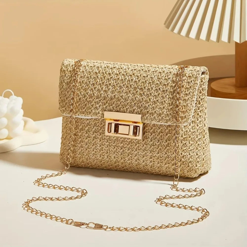 Sac Bandoulière Femme Paille Taille Unique 21x14x4 cm 2