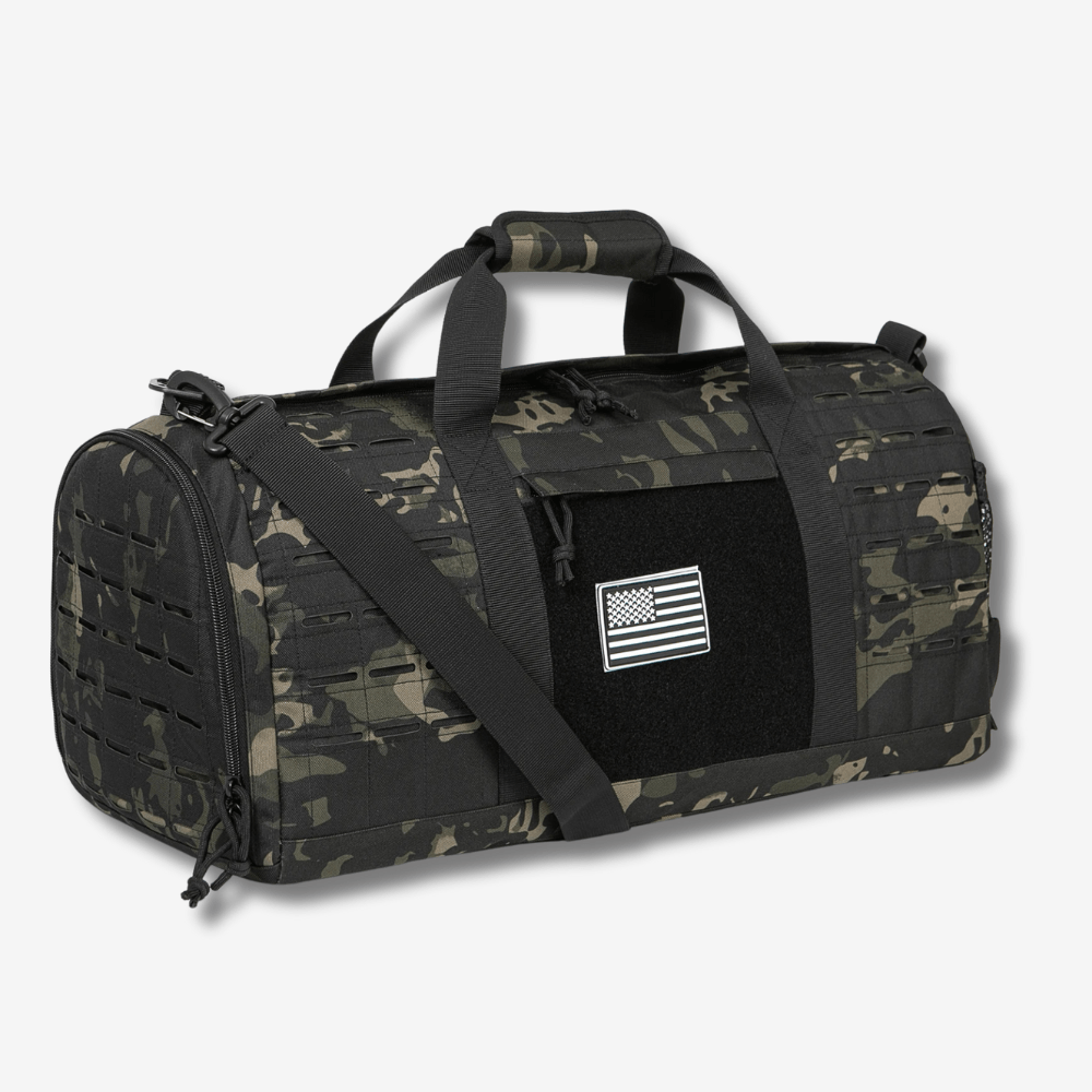 Sac de Sport Polyvalent 40L en Polyester Résistant pour Randonnée et Voyage avec Compartiment à Chaussures et Bretelles Ajustables