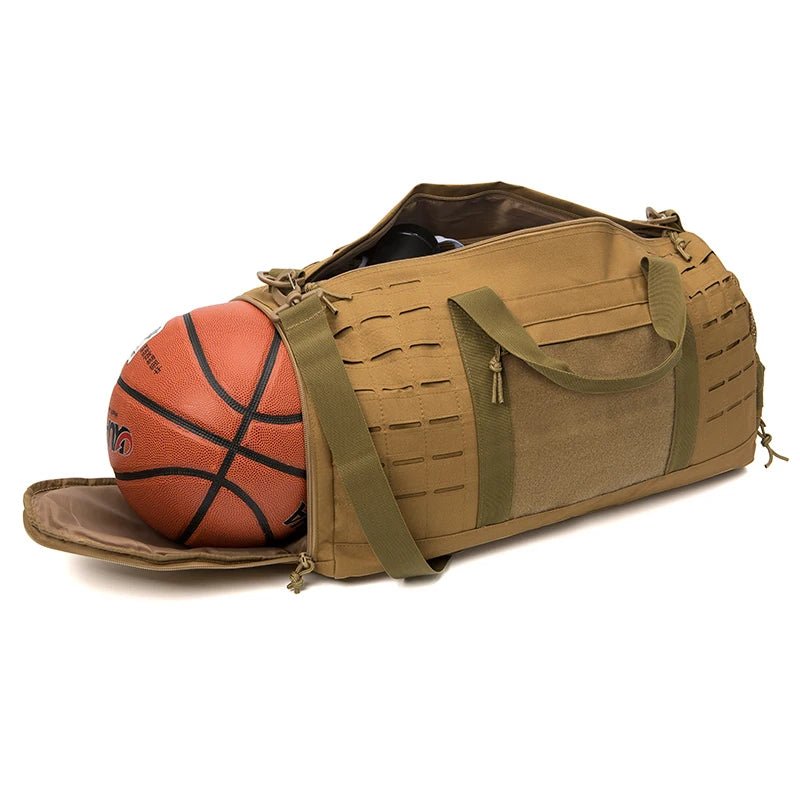Sac de Sport Polyvalent 40L en Polyester Résistant pour Randonnée et Voyage avec Compartiment à Chaussures et Bretelles Ajustables