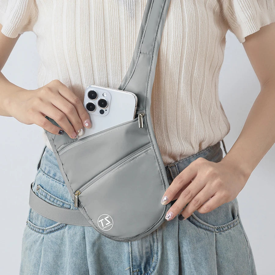 Sac de Taille Anti-vol Imperméable Léger avec Grande Capacité et Ceinture Réglable 0