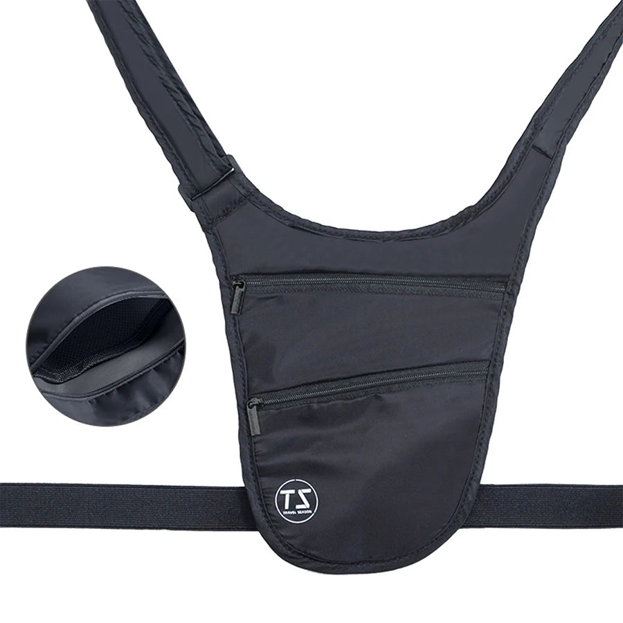 Sac de Taille Anti-vol Imperméable Léger avec Grande Capacité et Ceinture Réglable 7