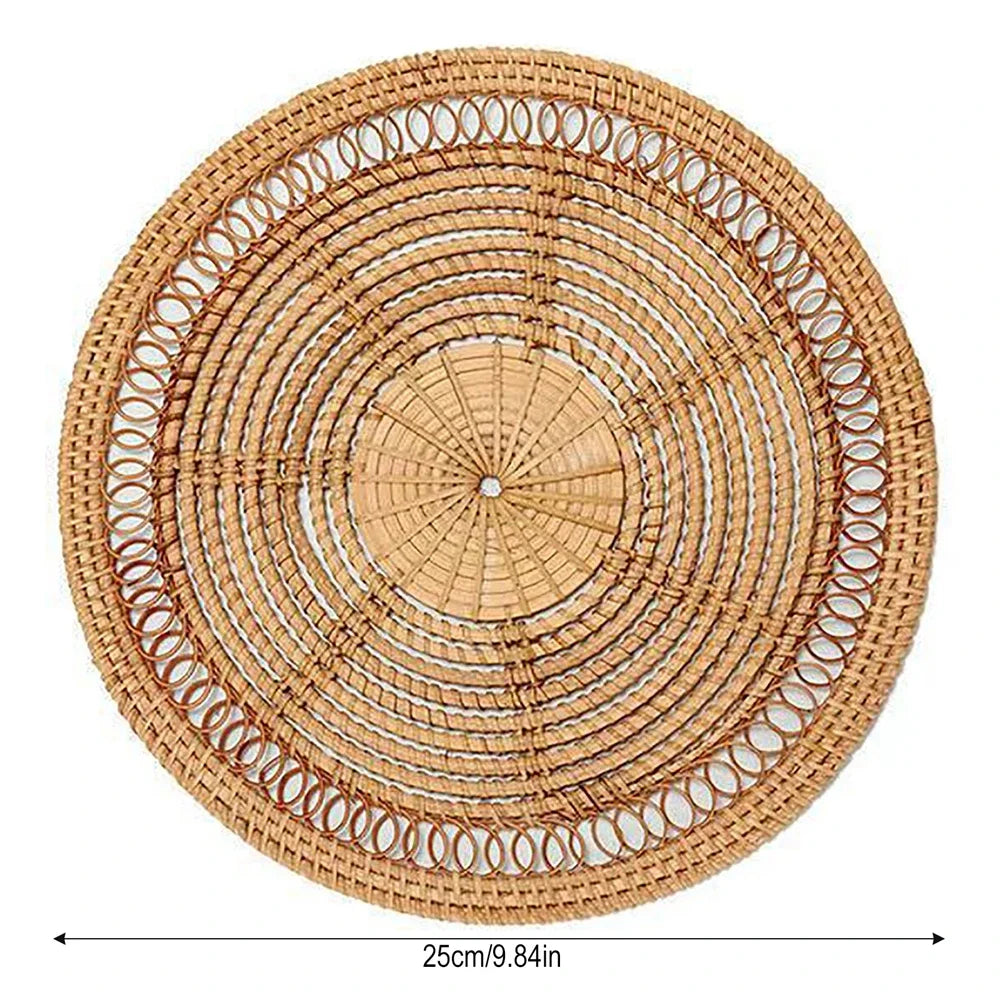 Variant image for Panier Décoratif en Rotin Tissé pour Intérieur – Suspension Artisanale, Ambiance Chaleureuse et Accrochage Facile-1