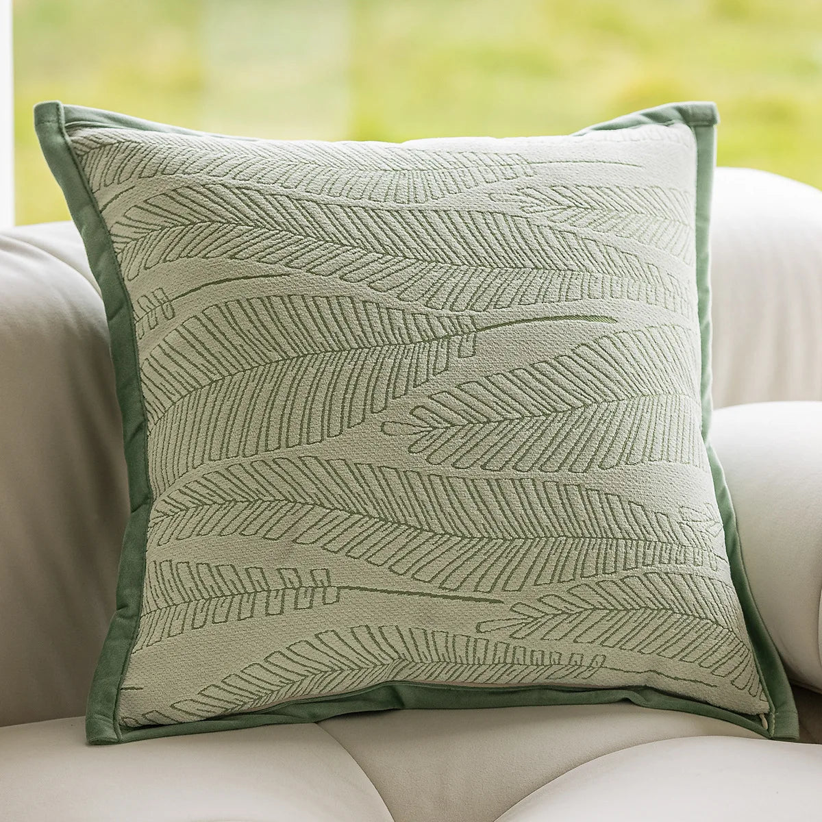 Variant image for Housse de Coussin Déco Jacquard Chic Scandinave 45x45 cm, 50x50 cm, 60x60 cm – Lavable en Machine, Coton/Polyester-5