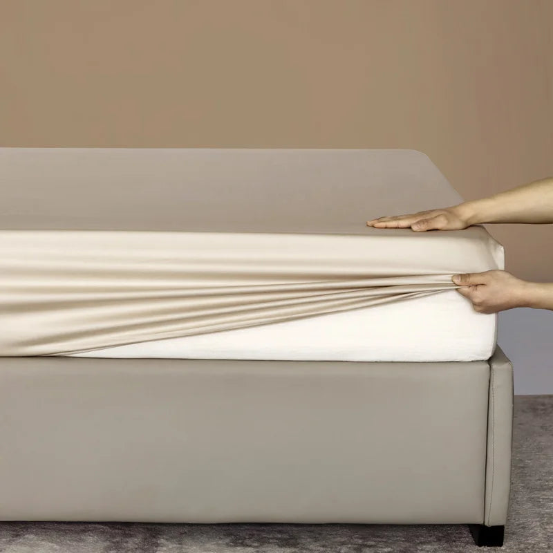 Drap-Housse Haute Qualité 100 % Bambou (Double, Queen, King)