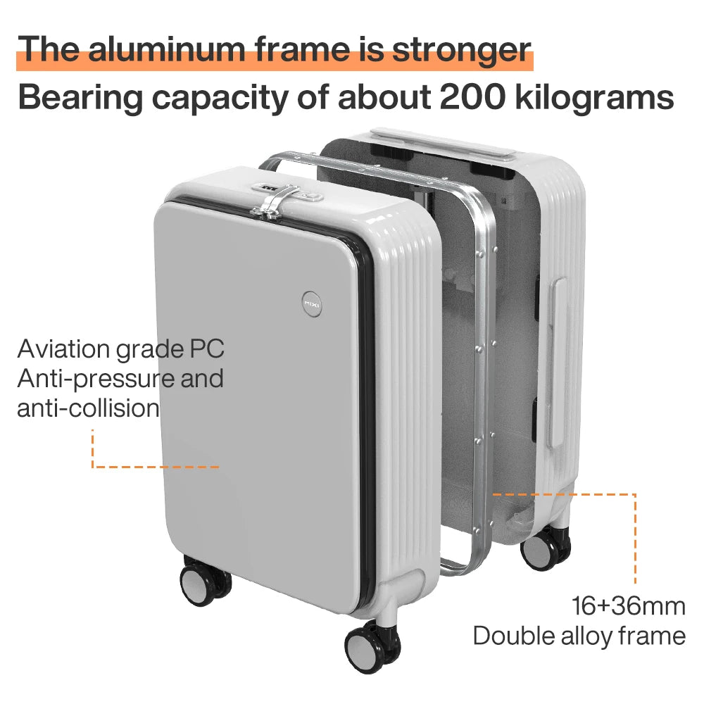 Valise à cadre en aluminium bagage