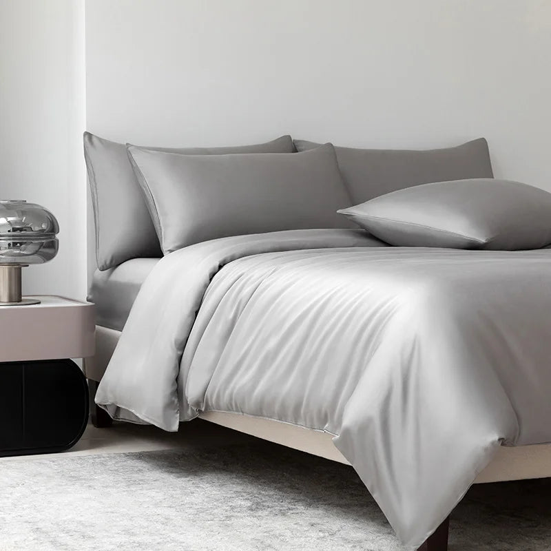 Ensemble Housse de Couette de Luxe 100 % Bambou – 3 Pièces