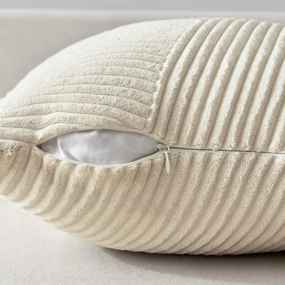 Housse de coussin décorative en velours côtelé
