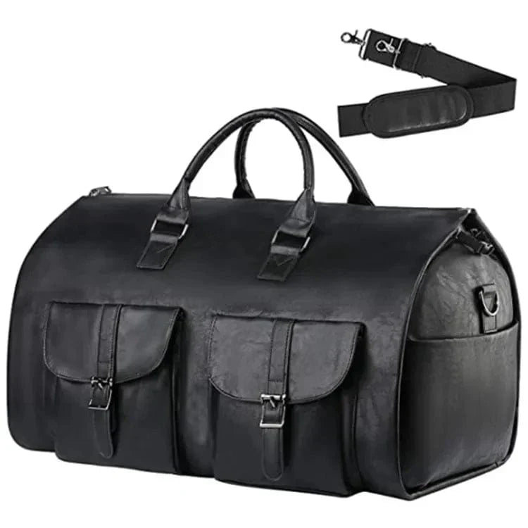 Sac Business Homme en Cuir PU 42 L – Design Pliable et Résistant à l'Eau, Compartiments Multiples pour Une Organisation Optimale
