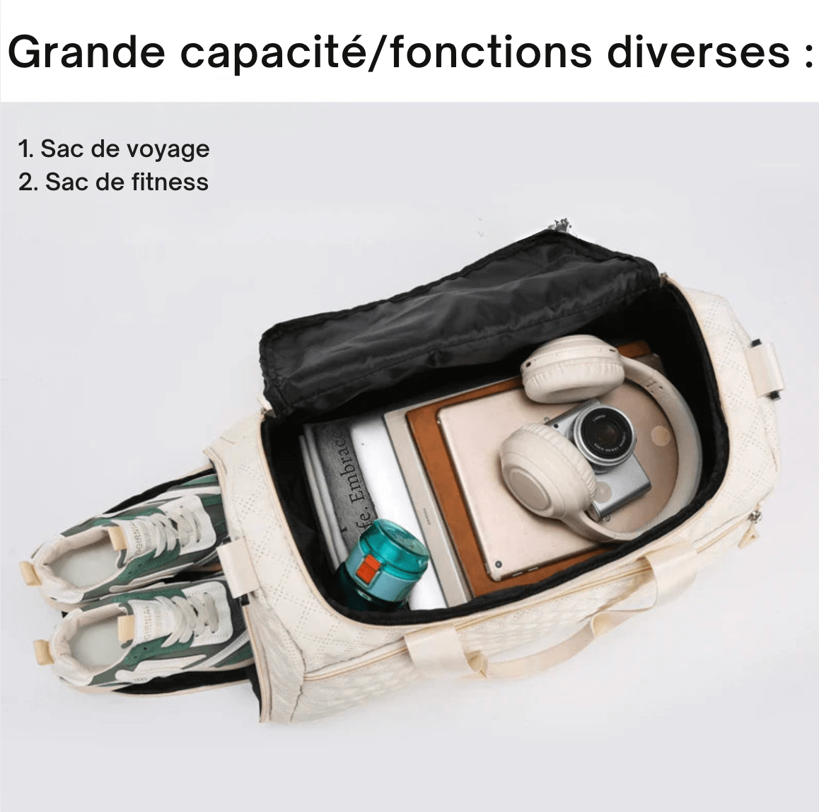 Sac de voyage femme avec compartiment chaussures