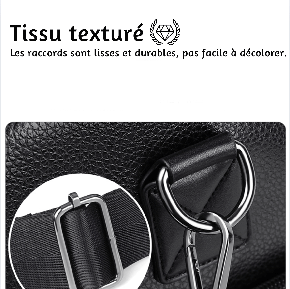 Sac de voyage homme cuir noir