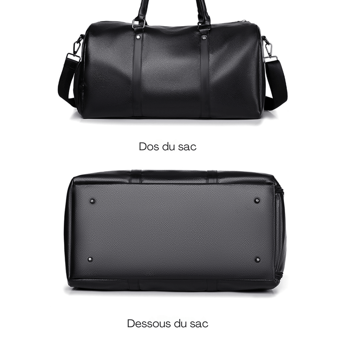 Sac de voyage homme cuir noir