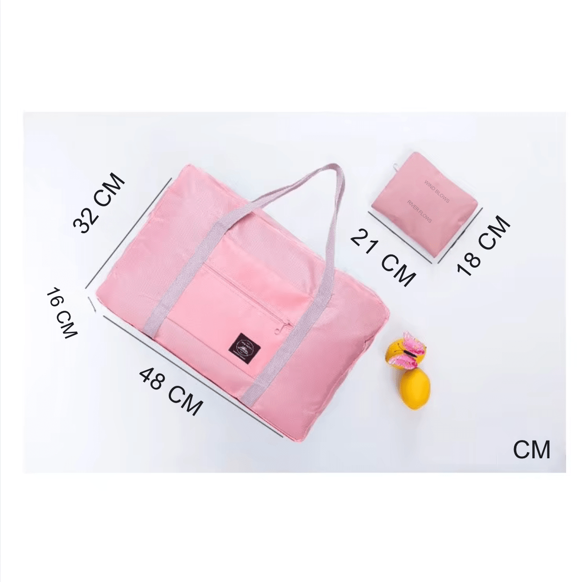 Sac de voyage pliable adaptable sur valise trolley