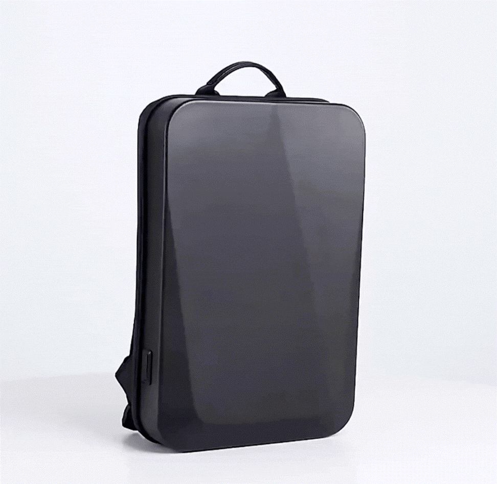 Sac à dos rigide 32L avec compartiments multiples, protection étanche pour ordinateur portable, idéal pour homme